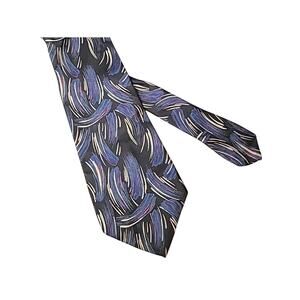 VTG Burdines Silk Abstract Art Deco Tie USA EUC